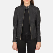 
Kelsee Leder-Bikerjacke für Damen – alternate product view 1