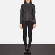 
Kelsee Leder-Bikerjacke für Damen – alternate product view 3