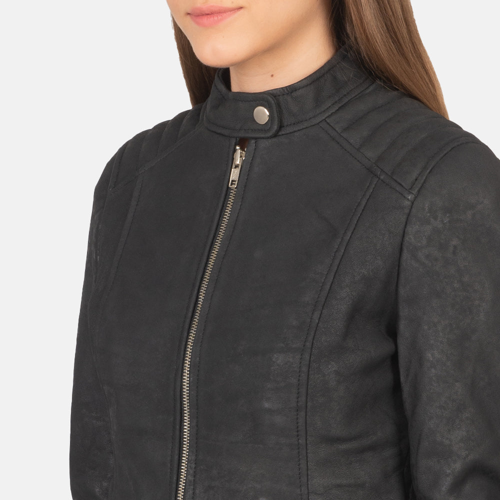 
Kelsee Leder-Bikerjacke für Damen – alternate product view 6