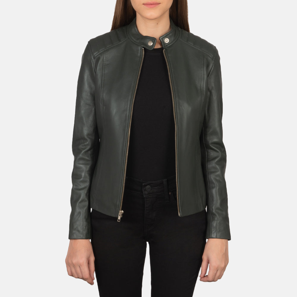 
Kelsee Leder-Bikerjacke für Damen – alternate product view 1