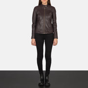 
Kelsee Leder-Bikerjacke für Damen – alternate product view 3