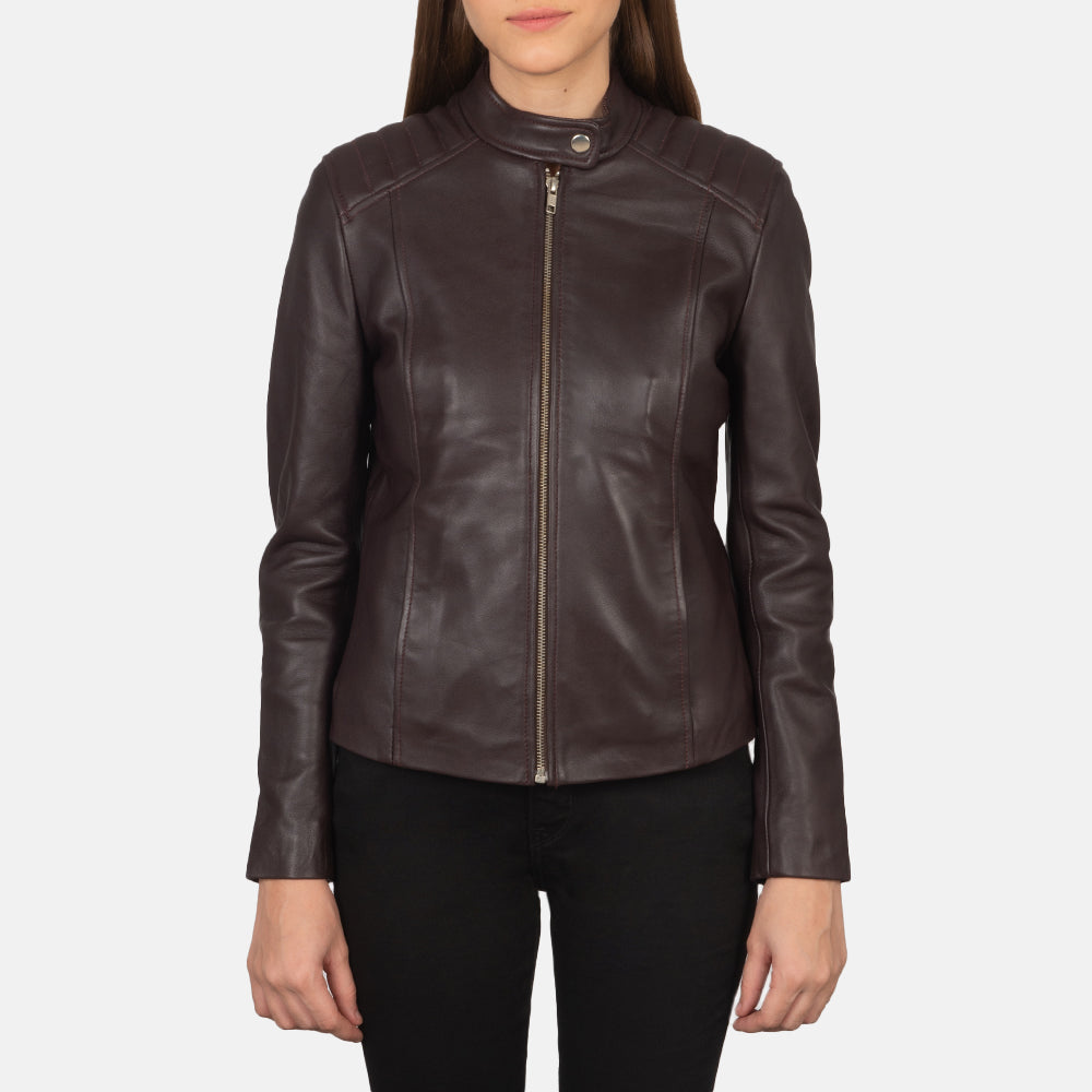 
Kelsee Leder-Bikerjacke für Damen – alternate product view 4