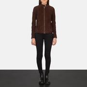 
Kelsee Leder-Bikerjacke für Damen – alternate product view 3