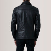 Detailansicht of Shirt &amp; Zipper Hardware on Klen Brown Classic Jacket For Men