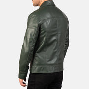 Lavendard Leder-Bikerjacke für Herren – Zusätzliche Produktansicht 6