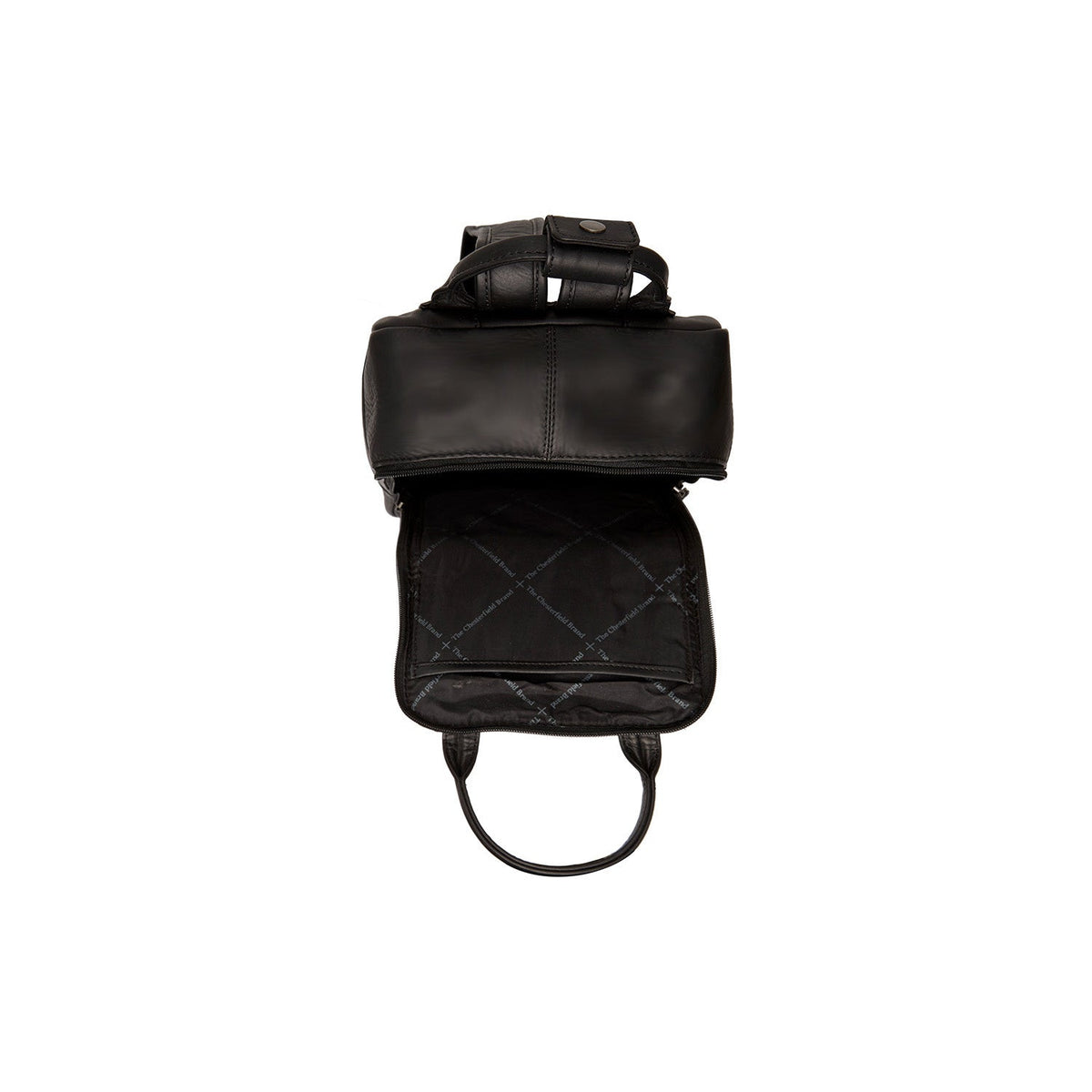 Solid Antique Brass Hardware &amp; Heavy-Duty Dual Zipper Detail on Bellary Full-Grain Leather Backpack für Damen