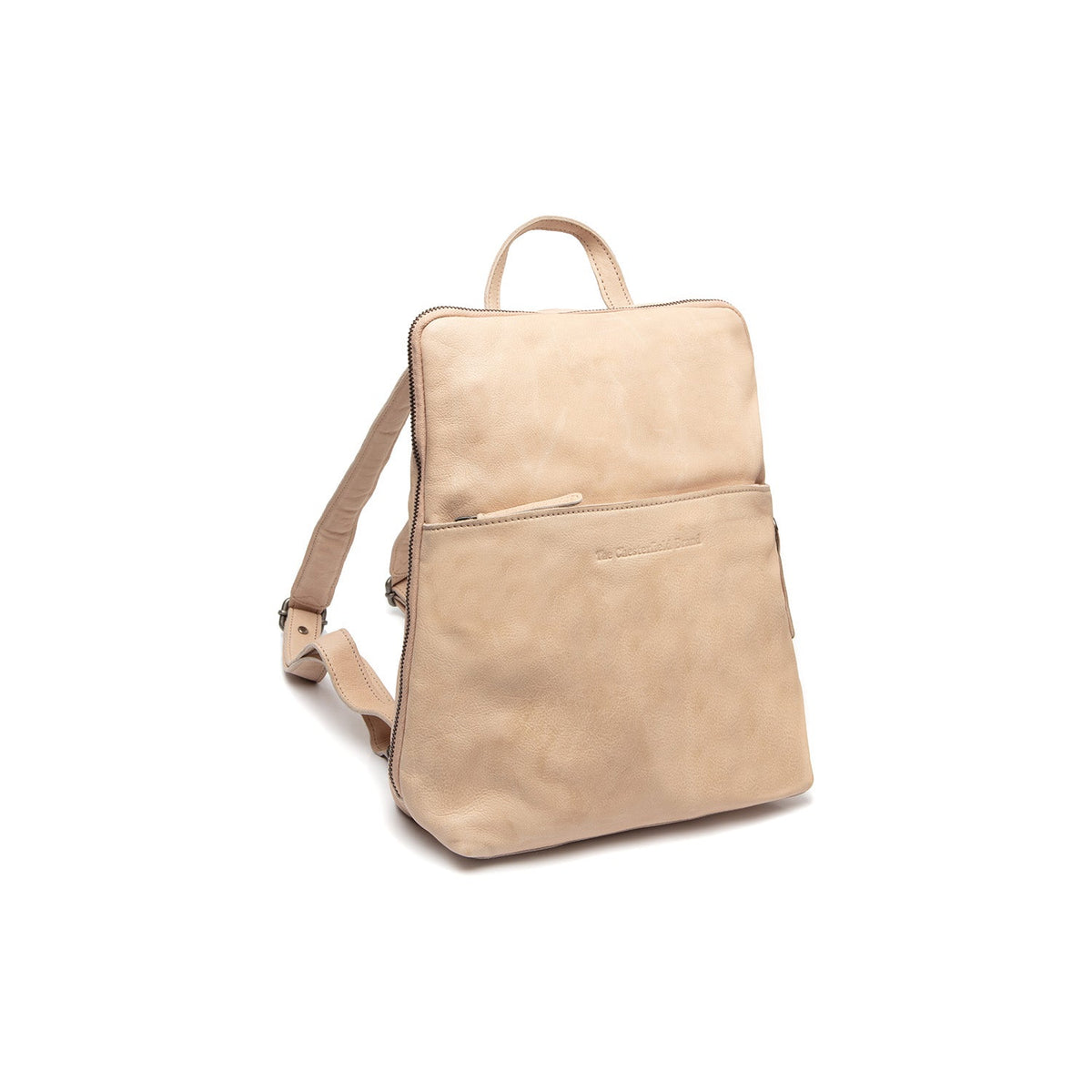 Bern Full-Grain Leather Backpack für Damen in Classic 100% Full-Grain Leather - Full Exterior Front Profile View | Online Kaufen