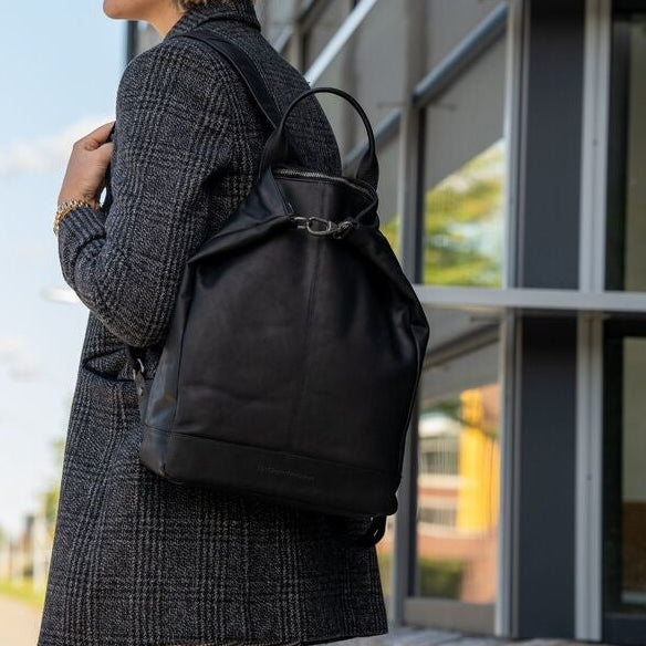 Manchester Full-Grain Leather Backpack für Damen