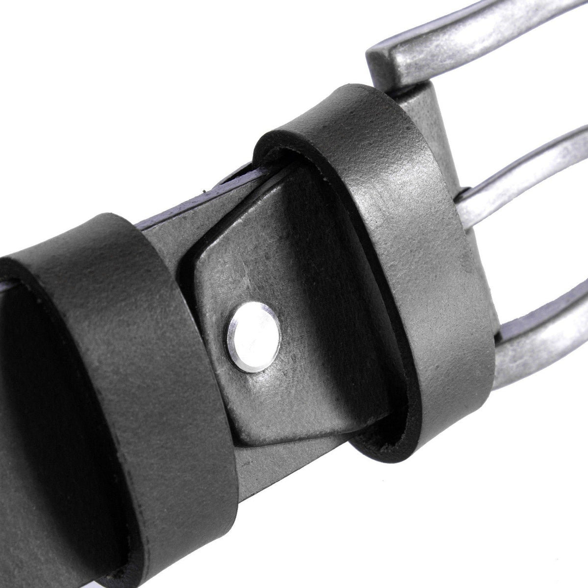 Brandon Full-Grain Ledergürtel für Herren - Structured Side Profile Showing Gusset Depth &amp; Expansion Capacity