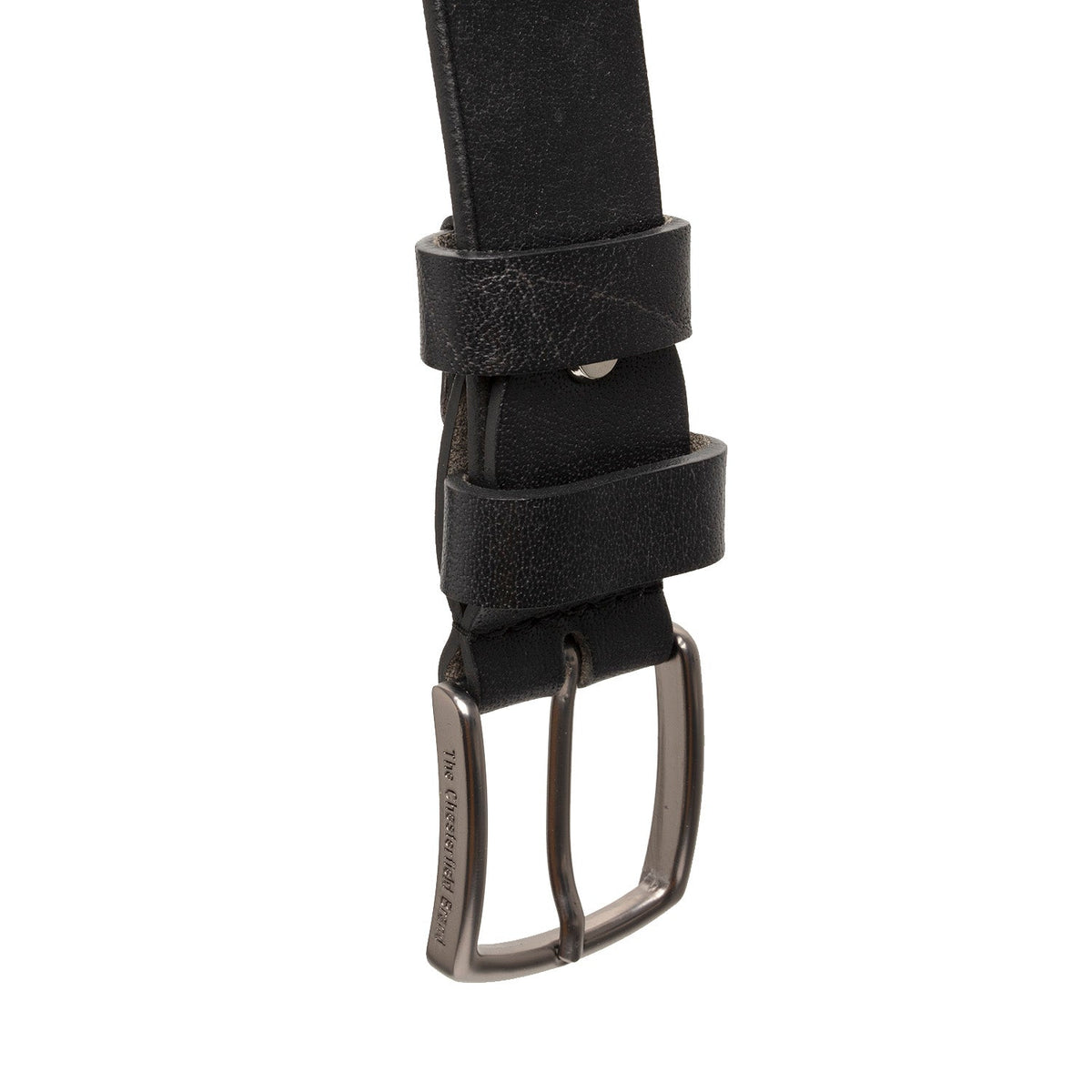 Morrison Full-Grain Ledergürtel für Herren - Structured Side Profile Showing Gusset Depth &amp; Expansion Capacity