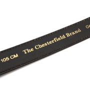 Hellbraunaro Full-Grain Ledergürtel für Herren - Structured Side Profile Showing Gusset Depth &amp; Expansion Capacity