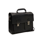 Springfield Full-Grain Leather Briefcase für Damen in Classic 100% Full-Grain Leather - Full Exterior Front Profile View | Online Kaufen