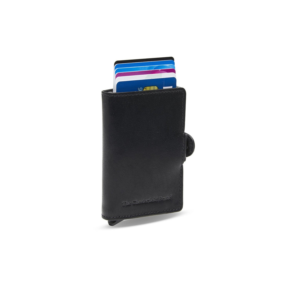 Baldwin Full-Grain Leather Card Holder für Damen in Classic 100% Full-Grain Leather - Full Exterior Front Profile View | Online Kaufen