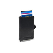 Baldwin Full-Grain Leather Card Holder für Damen in Classic 100% Full-Grain Leather - Full Exterior Front Profile View | Online Kaufen