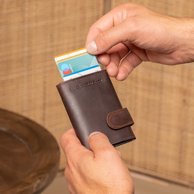 Leicester Full-Grain Leather Card Holder für Damen – Zusätzliche Produktansicht 2
