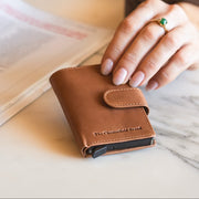 Loughton Full-Grain Leather Card Holder für Damen – Zusätzliche Produktansicht 2