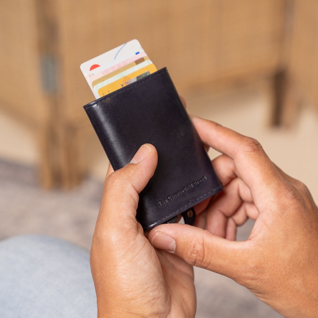 Paris Full-Grain Leather Card Holder für Damen – Zusätzliche Produktansicht 2