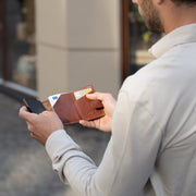Portland Full-Grain Leather Card Holder für Damen – Zusätzliche Produktansicht 3