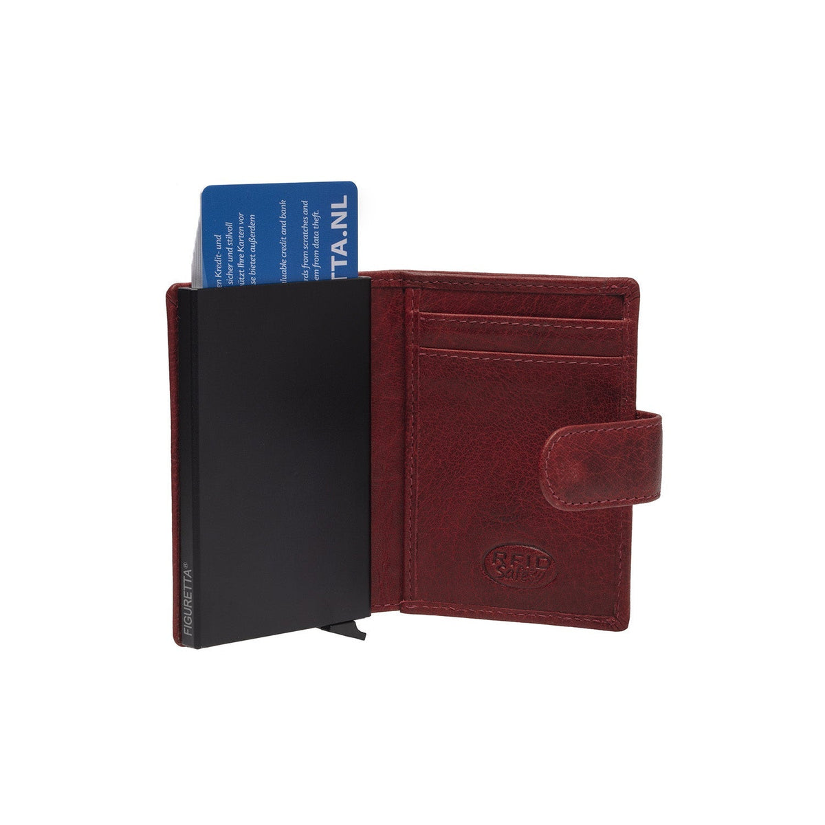 Prague Full-Grain Leather Card Holder für Damen – Zusätzliche Produktansicht 3