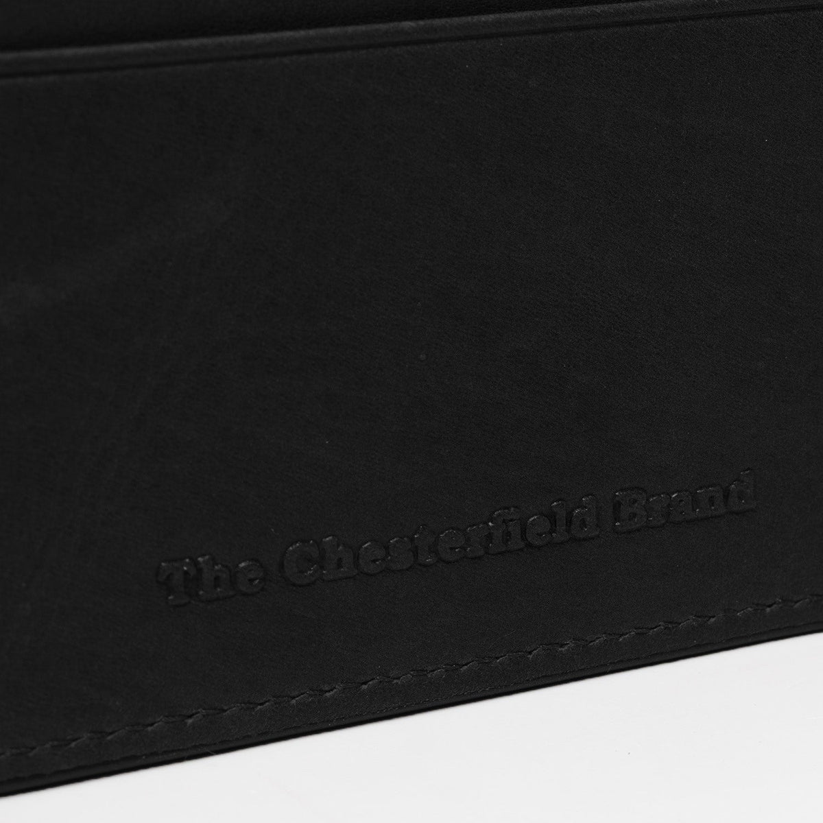 Solid Antique Brass Hardware &amp; Heavy-Duty Dual Zipper Detail on Leather Card Wallet für Damen