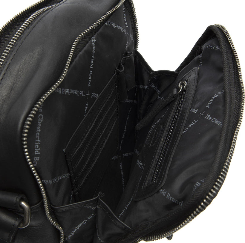 Alva Full-Grain Leather Crossbody Bag für Herren