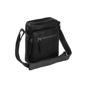 Birmingham Full-Grain Leather Crossbody Bag für Herren in Classic 100% Full-Grain Leather - Full Exterior Front Profile View | Online Kaufen
