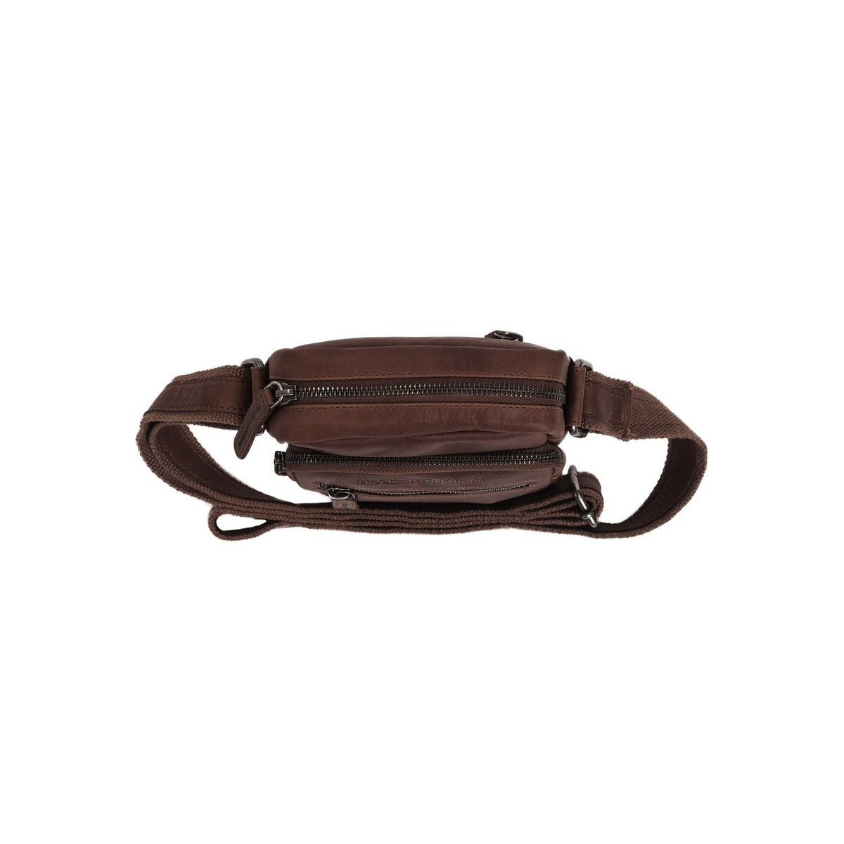 Brown Leather Crossbody Bag Bremen, detail view 3