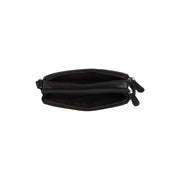 Solid Antique Brass Hardware &amp; Heavy-Duty Dual Zipper Detail on Ellon Full-Grain Leather Crossbody Bag für Damen