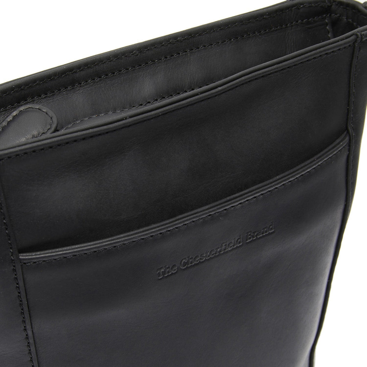 
Classic 100% Full-Grain leather Bag - Rückansicht mit verstärkten Lederträgern & handwerklichen Nähten