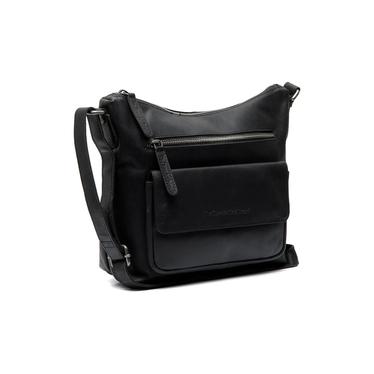 Hailey Full-Grain Leather Crossbody Bag für Damen in Classic 100% Full-Grain Leather - Full Exterior Front Profile View | Online Kaufen