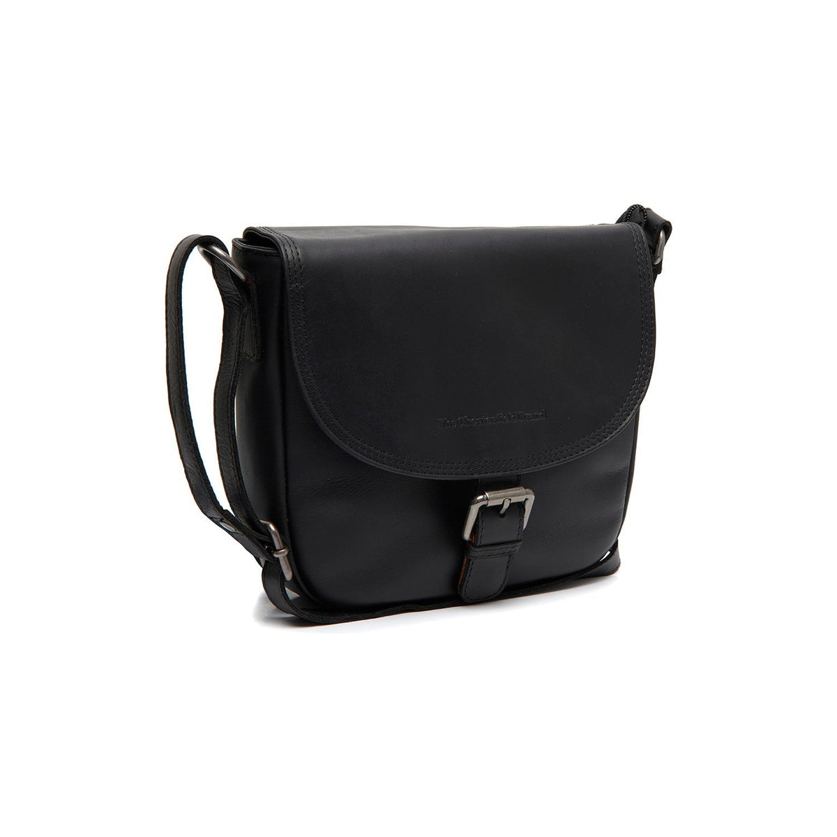 Lucian Vollnarbenleder Crossbody-Tasche in Classic 100% Full-Grain Leather - Full Exterior Front Profile View | Online Kaufen