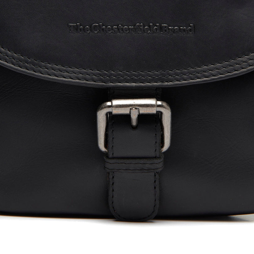 Lucian Vollnarbenleder Crossbody-Tasche