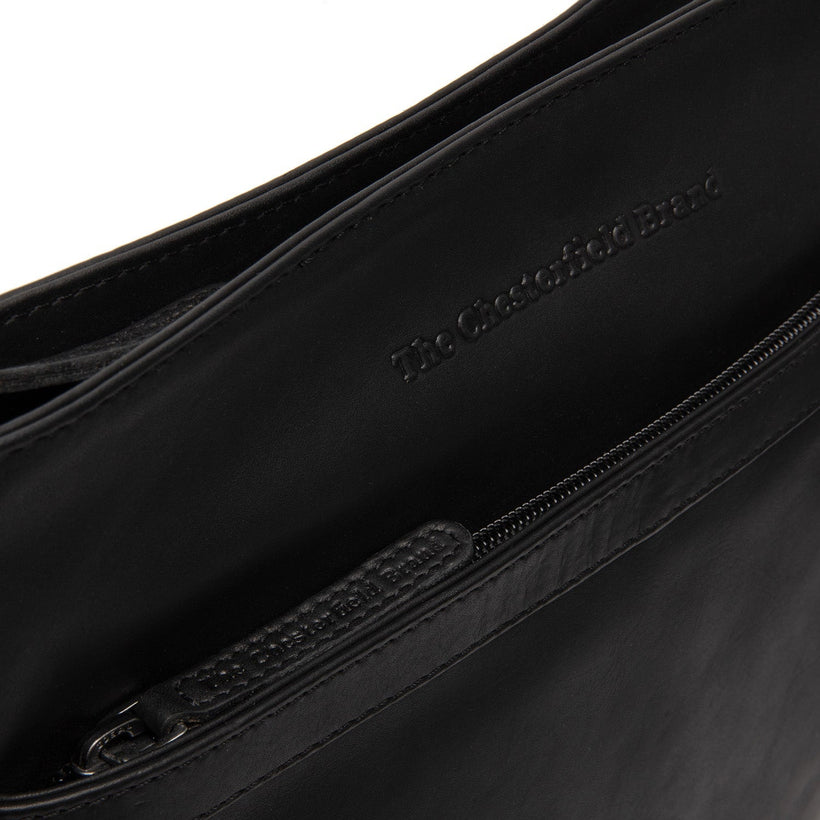 Classic 100% Full-Grain leather Bag - Rear Perspective Showing Reinforced Leather Straps & Stitching