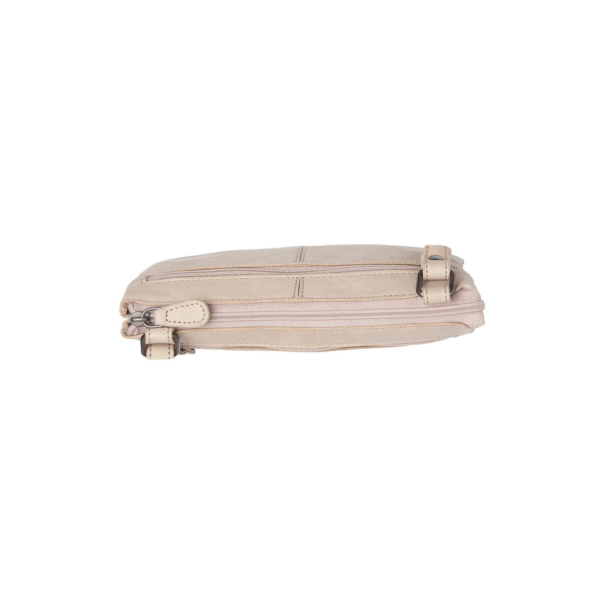 Osaka Full-Grain Leather Crossbody Bag für Damen - Structured Side Profile Showing Gusset Depth &amp; Expansion Capacity