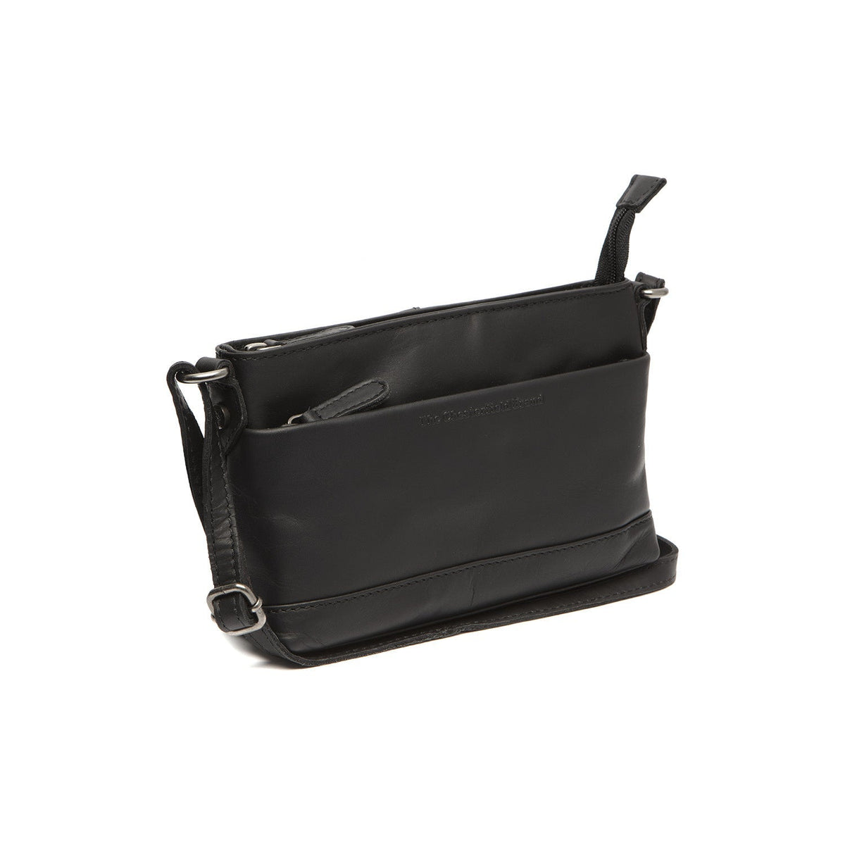 Salerno Full-Grain Leather Crossbody Bag für Damen in Classic 100% Full-Grain Leather - Full Exterior Front Profile View | Online Kaufen