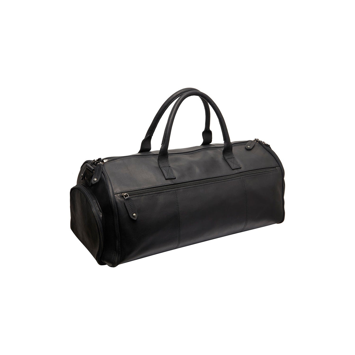 
Tailored Rib Cuffs & Hem Craftsmanship Construction Detail on Leather Garment Bag Finlay