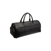 
Tailored Rib Cuffs & Hem Craftsmanship Construction Detail on Leather Garment Bag Finlay