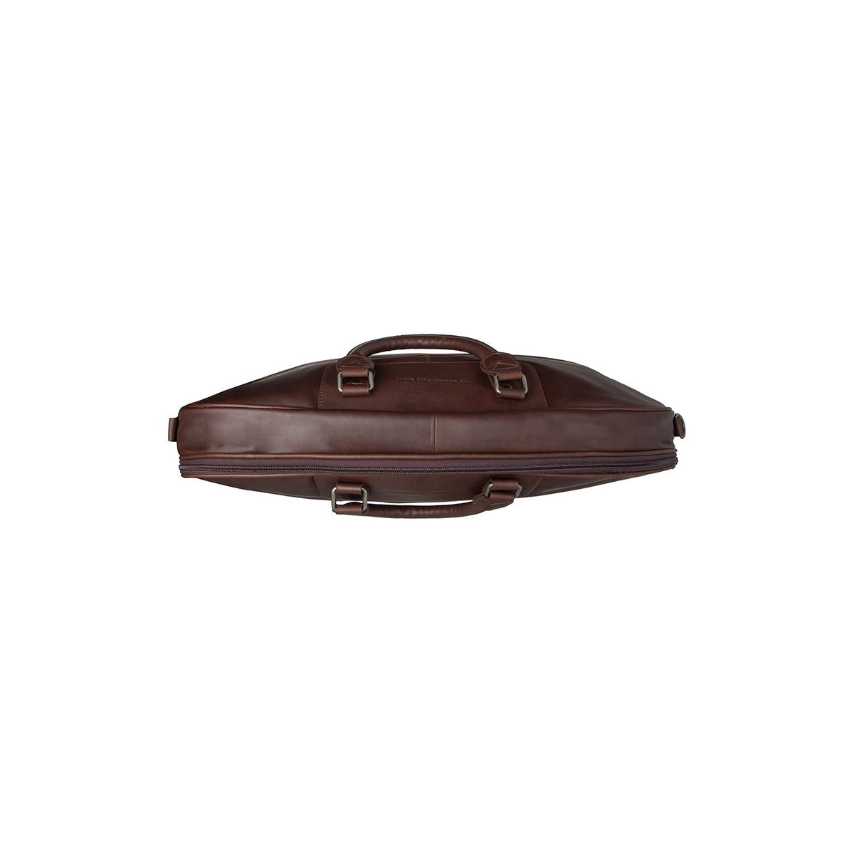 Detailansicht of Classic Collar &amp; Heavy-Duty Zipper Hardware on Leather Garment Bag Josh für Damen