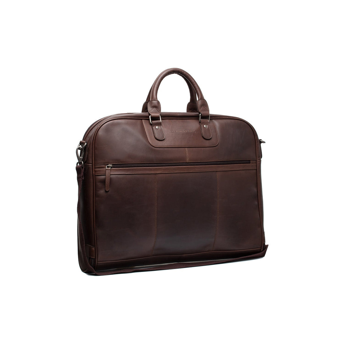 Leather Garment Bag Josh für Damen in Classic 100% Full-Grain Leather - Vorderansicht &amp; maßgeschneiderte Silhouette | Online Kaufen