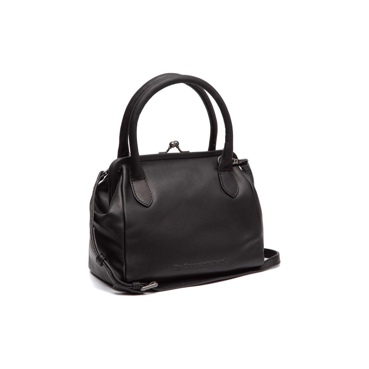 Chili Full-Grain Leather Handbag für Damen in Classic 100% Full-Grain Leather - Vorderansicht &amp; maßgeschneiderte Silhouette | Online Kaufen