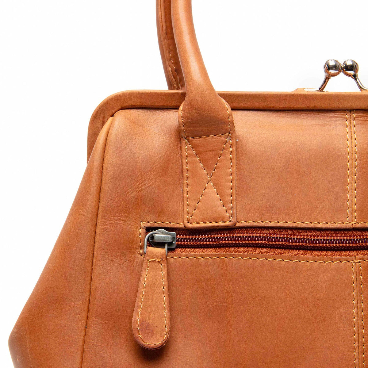 Dorin Full-Grain Leather Handbag für Damen – Zusätzliche Produktansicht 3