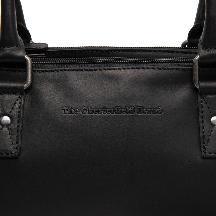 Classic 100% Full-Grain leather Goods - Back View Showing Tailored Shoulder Fit & Clean Hemline