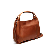 
Tailored Rib Cuffs & Hem Craftsmanship Construction Detail on Fioline Vollnarbenleder-Handtasche
