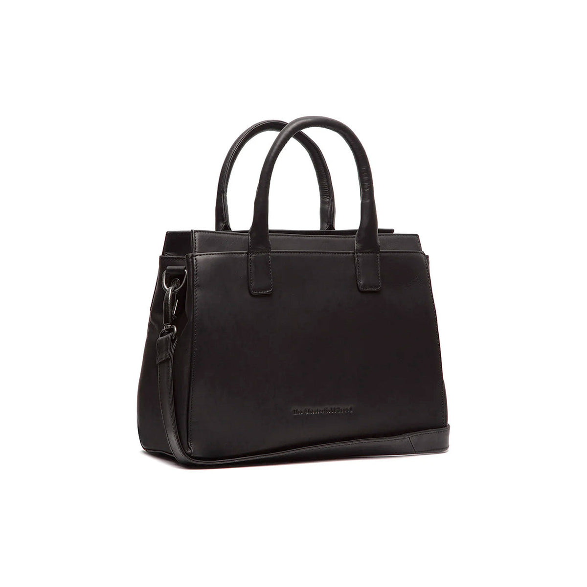 Garda Full-Grain Leather Handbag aus klassischem 100% Vollnarbenleder - Vorderansicht & maßgeschneiderte Silhouette | Online Kaufen