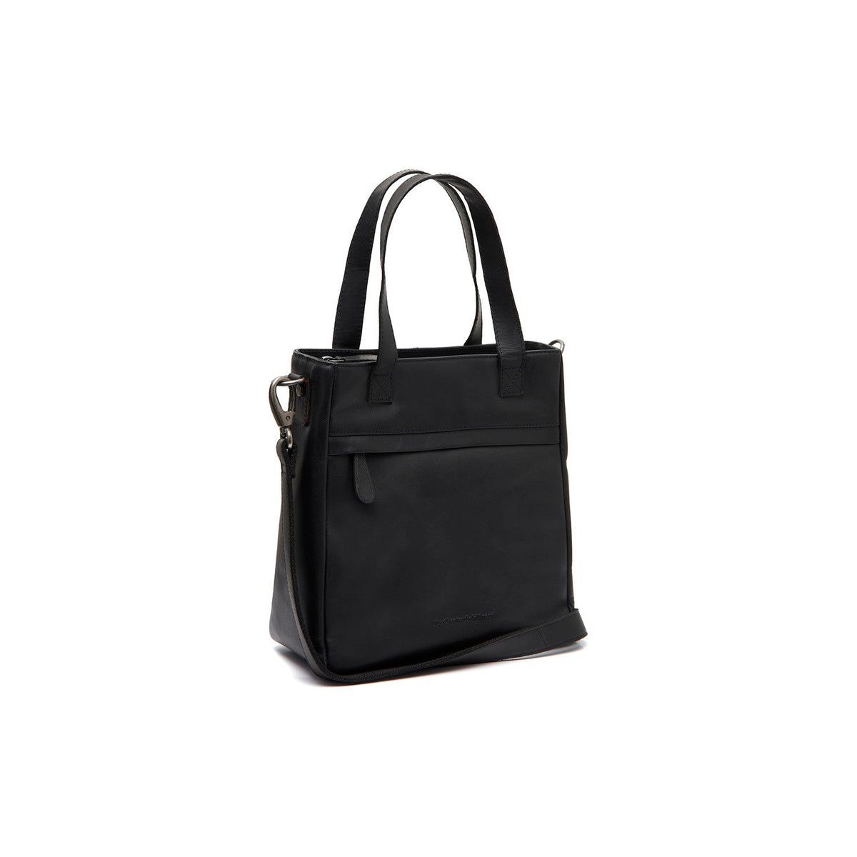 Lingfield Full-Grain Leather Handbag in Classic 100% Full-Grain Leather - Vorderansicht &amp; maßgeschneiderte Silhouette | Online Kaufen