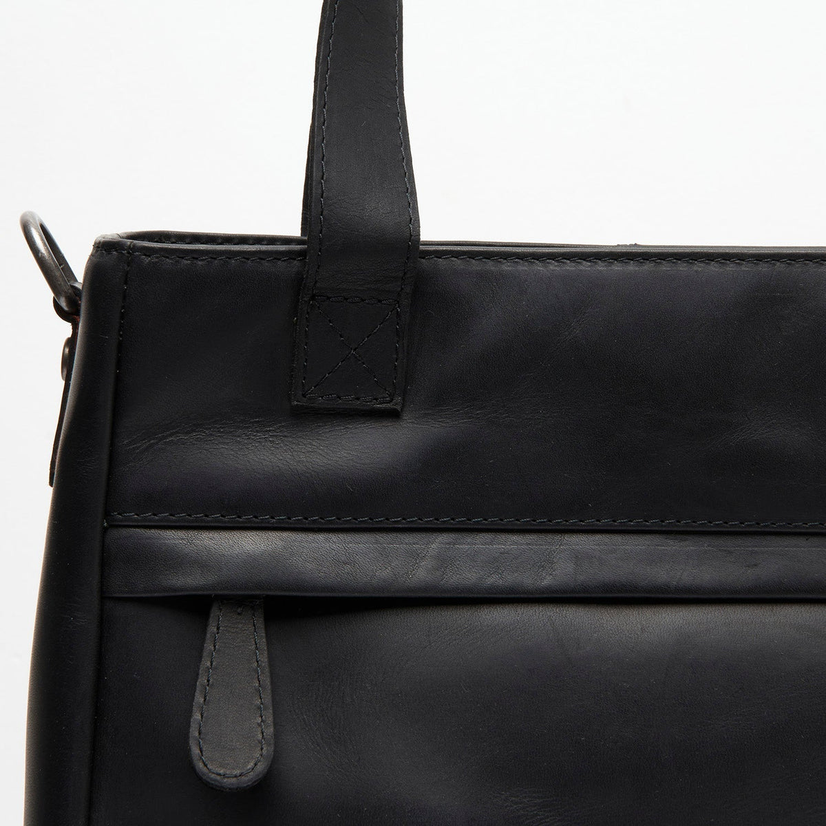 Classic 100% Full-Grain leather Goods - Rückansicht mit passgenauen Schultern &amp; sauberem Saum