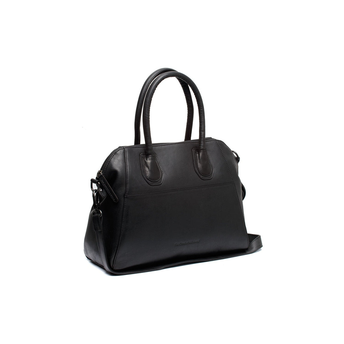 Marsala Full-Grain Leather Handbag in Classic 100% Full-Grain Leather - Vorderansicht &amp; maßgeschneiderte Silhouette | Online Kaufen