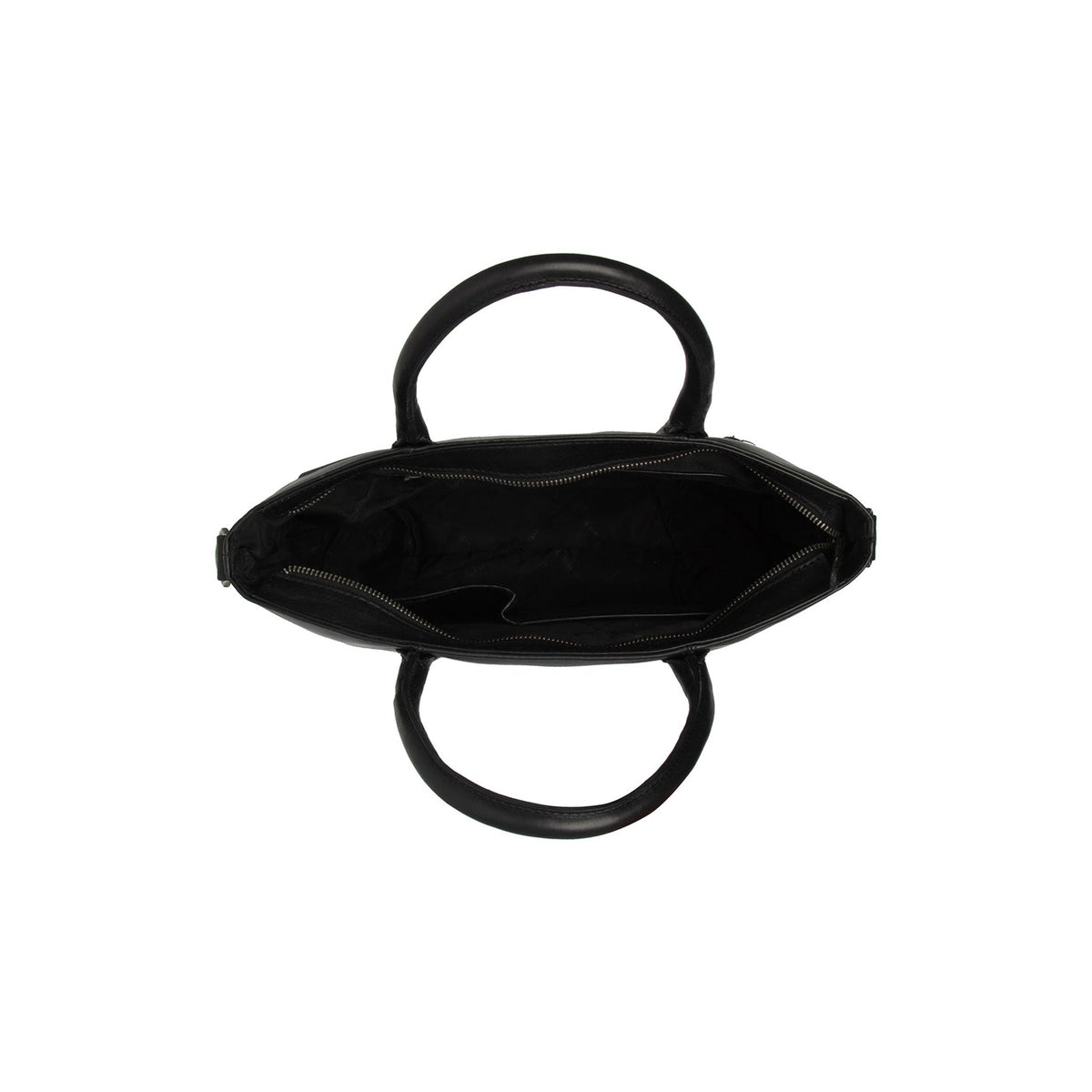 
Pergamino Vollnarbenleder-Handtasche - Seitenansicht mit ergonomischem Ärmelschnitt & sportlicher Passform