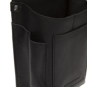 
Solid Antique Brass Hardware & Heavy-Duty Dual Zipper Detail on Taiwan Vollnarbenleder Waiter Geldbörse Holster