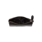 Violette Full-Grain Leather Key Case für Damen - Seitenansicht mit ergonomischem Ärmelschnitt